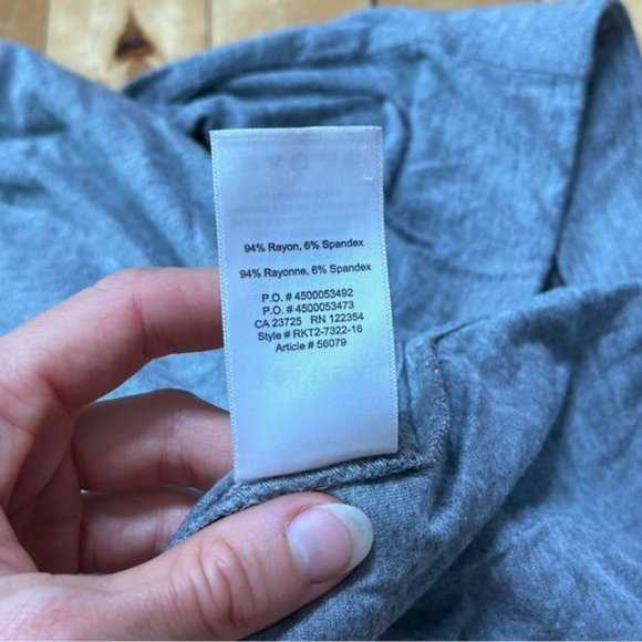 Aritzia Talula Grey Jersey Midi Slit Skirt - Picture 5 of 8